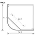 SC3030C-corner-aluminum-led-profile-led-strip-channel-cross-section-dimensions