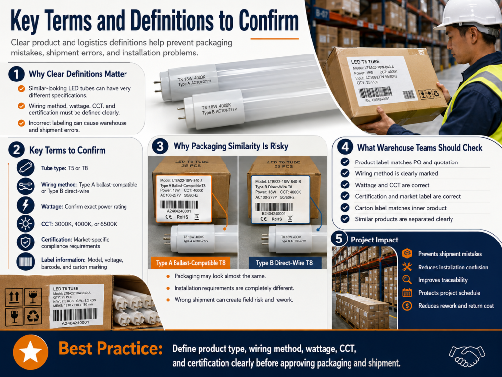 Key Terms and Definitions to Confirm - Custom LED Lighting & OEM LED Modules Supplier Key Terms and Definitions to Confirm