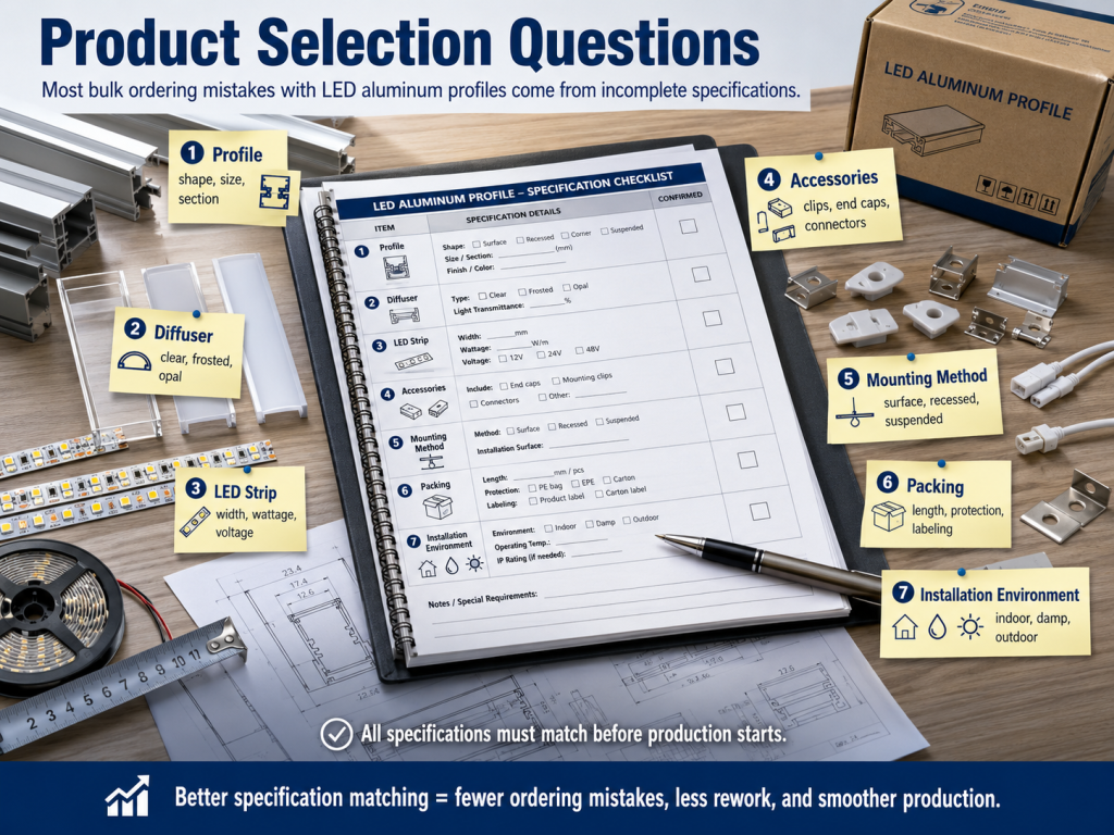 Product Selection Questions - Custom LED Lighting & OEM LED Modules Supplier Product Selection Questions