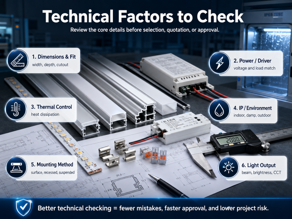 Technical Factors to Check - Custom LED Lighting & OEM LED Modules Supplier Technical Factors to Check