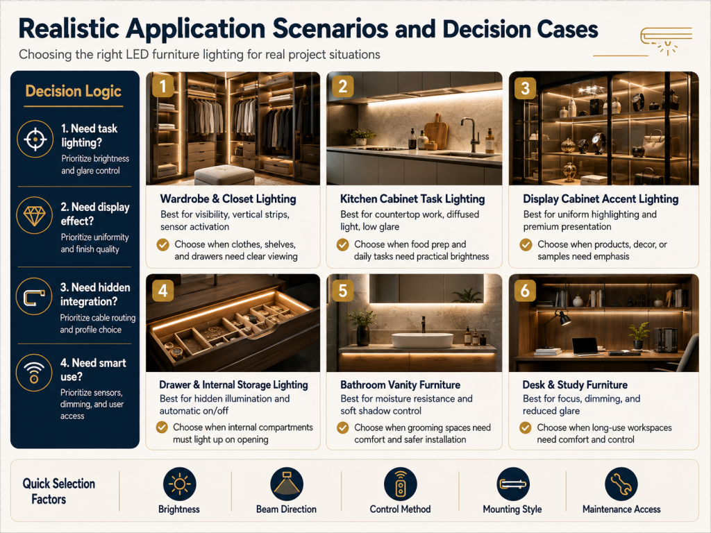 Realistic Application Scenarios and Decision Cases
