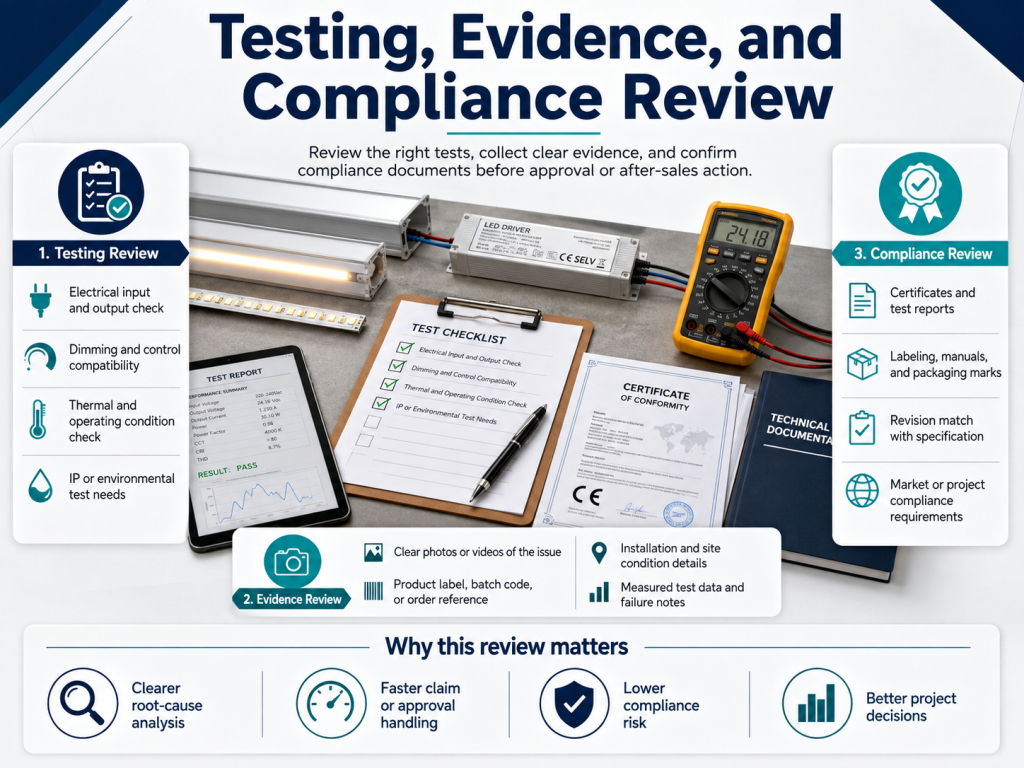 Testing, Evidence, and Compliance Review