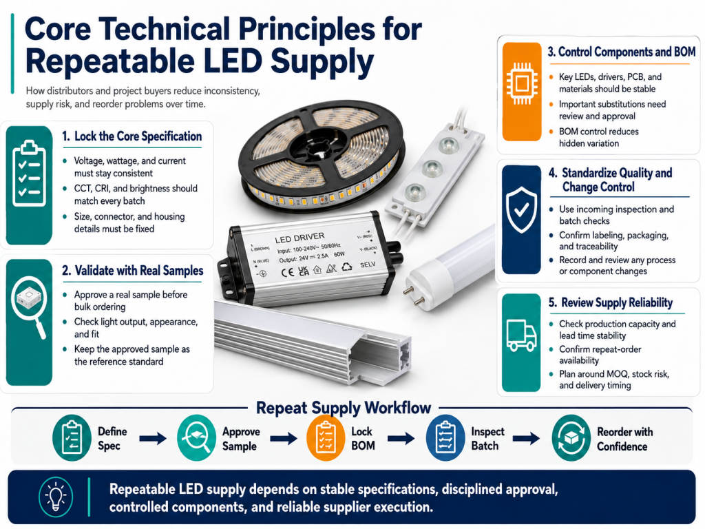 Core Technical Principles for Repeatable LED Supply - Custom LED Lighting & OEM LED Modules Supplier Core Technical Principles for Repeatable LED Supply