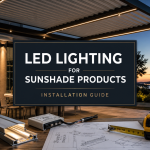 LED lighting for sunshade products