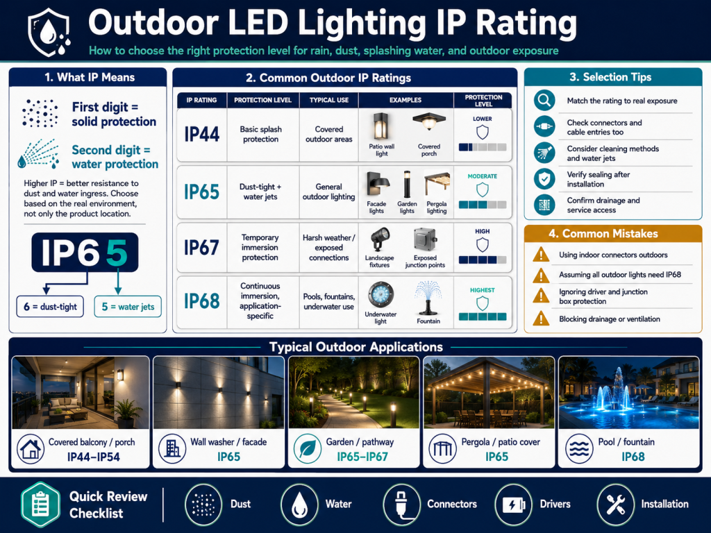 Outdoor LED Lighting IP Rating - Custom LED Lighting & OEM LED Modules Supplier Outdoor LED Lighting IP Rating