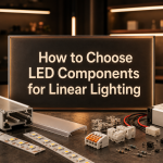 LED components for linear lighting