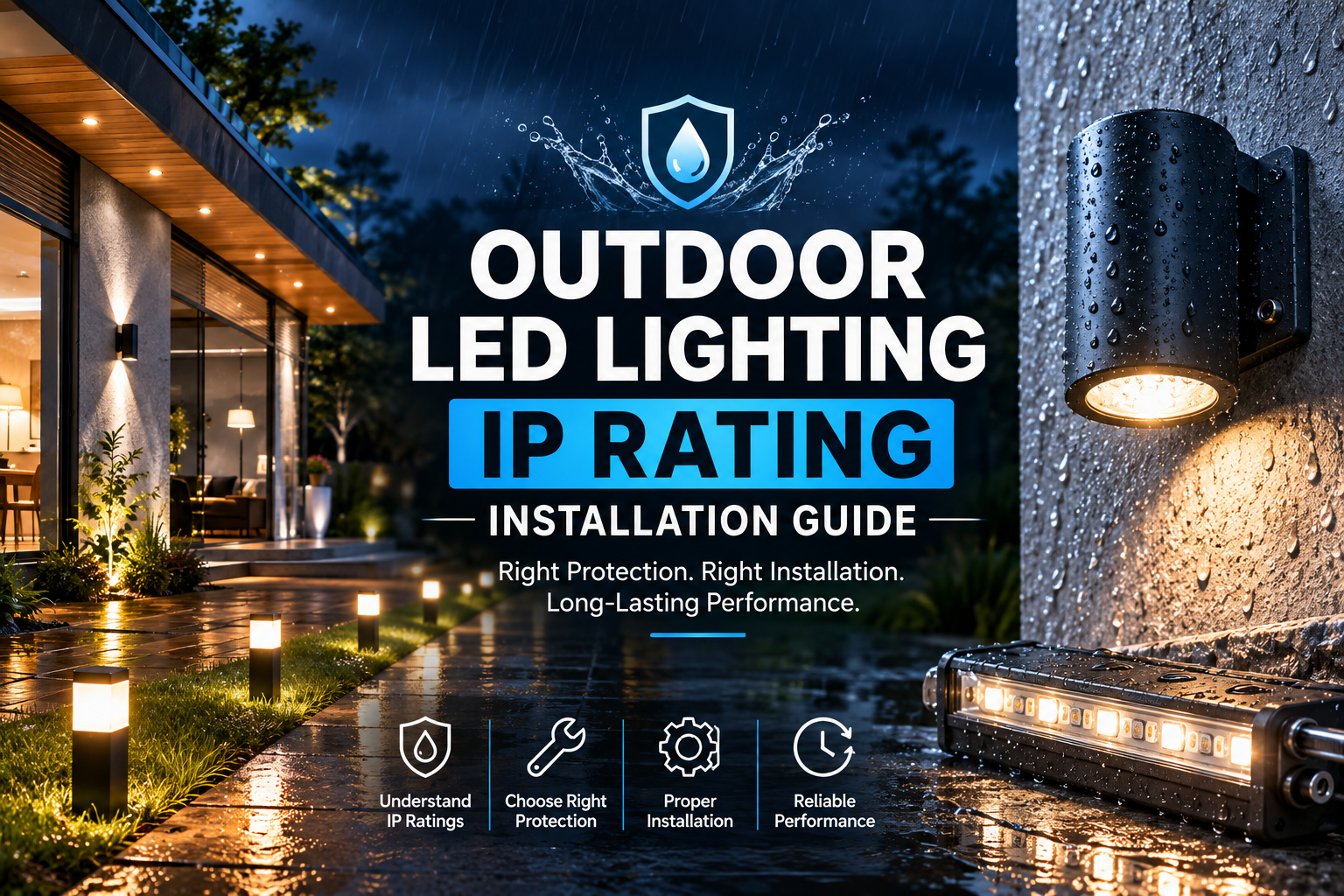 outdoor LED lighting IP rating
