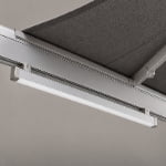 awning LED lighting configuration with its housing and installation parts