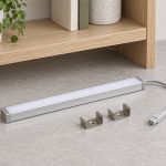 LED in furniture concept showing the complete product and its mounting interface
