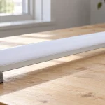 Exterior form and emitting face of a complete LED tube light