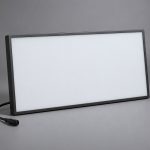 Custom RGB panel concept with a rigid opal face and protected corner lead