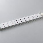 Horticulture LED module concept with a two-row LED board, heat sink, and end connector