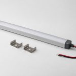 trailer interior lights concept assembly with its mounting parts and protected lead